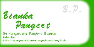 bianka pangert business card